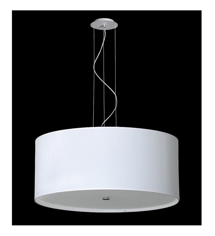 Lampa wisząca Rondo Plisa 500 (K) biała do salonu sypialni jadalni kuchni - OD RĘKI