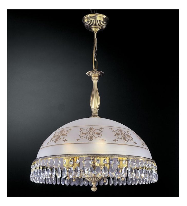 Lampa wisząca Nuoro włoska z kryształami