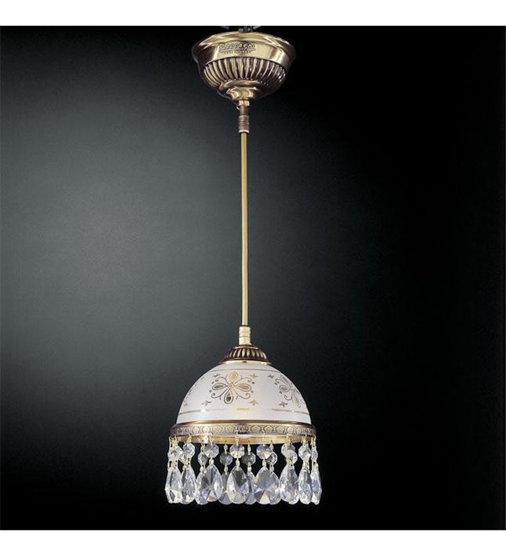 Lampa wisząca Nuoro włoska z kryształami