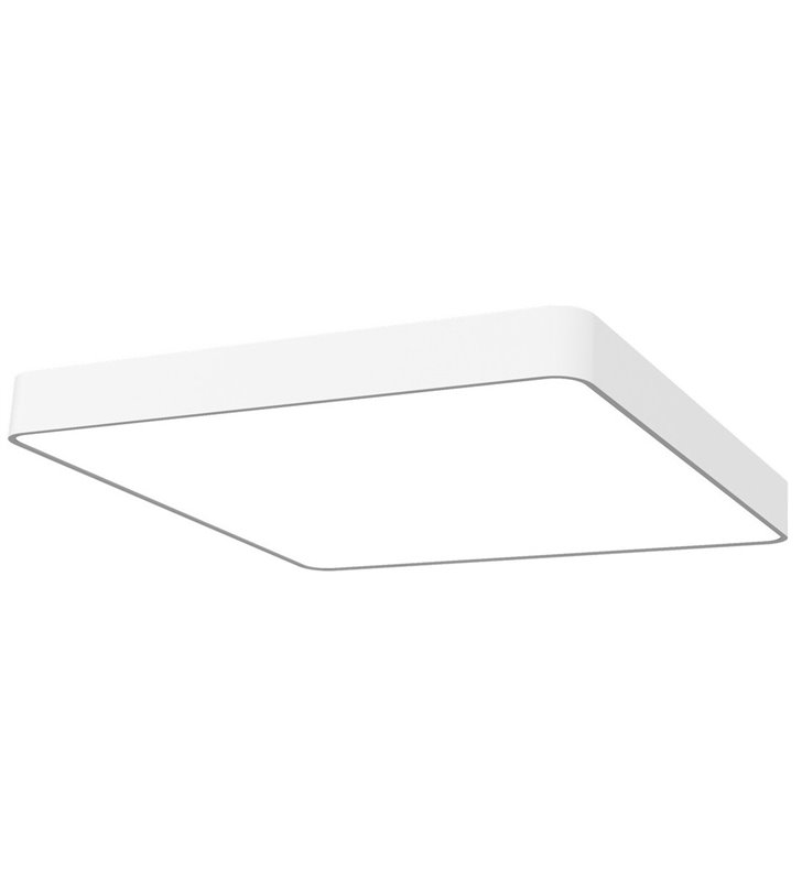 Duży biały plafon kwadratowy Soft White LED 630x630 do salonu sypialni do biura na przedpokój - OD RĘKI