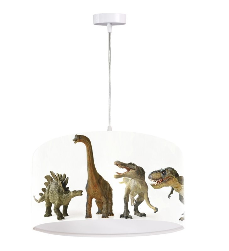 Dziecięca lampa wisząca Dinozaury do pokoju chłopca dziecka z dinozaurami - OD RĘKI