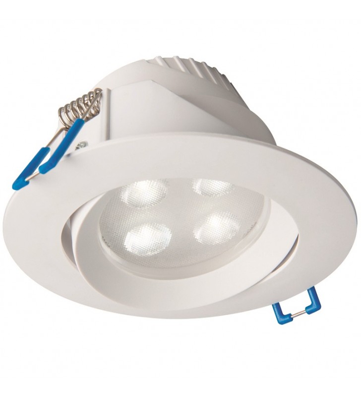 Biała lampa łazienkowa do wbudowania Eol oczko oprawa punktowa IP44 3000K ciepła barwa światła